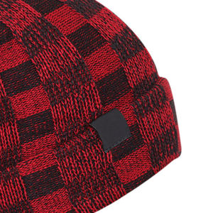 Custom Jacquard Knitted Satin Durable Beanie Hat Wholesale <b>Winter</b> <b>Cap</b> Warm Cuffed Unisex OEM Logo Sublimation Transfer Print - Product Image 5