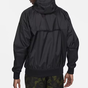 Men's Black Polyester Hooded Windproof Zipper Closure Casual Regular Fit Autumn wear <b>Coach</b> Jacket Is Available For Online Sale - Product Image 3