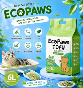 OEM Natural Tofu <b>Cat</b> <b>Litter</b> 2.5KG | Green Tea Fresh Scent & Strong Clumping Formula - Product Image 1