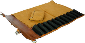 Bolsas de Cuero para Cuchillos Plegables Estilo Rollo, Construcción con Costuras Resistentes, Bolsas de Cuero para Cuchillos de Cocina Profesional - Product Image 3
