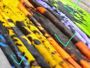 CUSTOM SF-989 Genuine Cow Skin Leather Hair on Full Pelt Geometric Pattern Breathable Varsity Jacket Customizable Size - Product Image 4