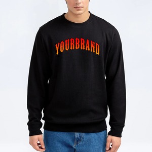 Sweat-shirt à capuche personnalisé en coton molletonné épais, toucher doux, col rond, vêtements décontractés d'automne pour hommes - Product Image 1
