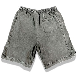 Shorts en denim gris pour femme, polyester/coton, taille haute, coupe classique, respirant, écologique, coupe-vent, poches brodées, vintage - Product Image 4