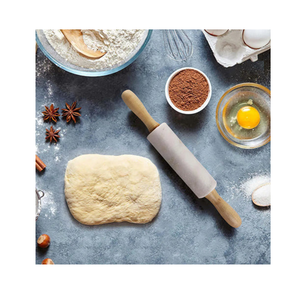 New Arrival White Marble <b>Rolling</b> <b>pin</b> With Wood Handle For Kitchenware and Restaurants Handmade Heavy Marble <b>Rolling</b> <b>Pin</b> - Product Image 1