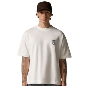 T-shirt en coton à manches courtes oversize unisexe pour homme, design minimaliste sur le devant, vêtements streetwear décontractés, fabrication OEM en gros - Product Image 5