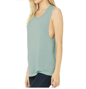 Débardeur respirant uni personnalisé pour femme, idéal pour la gym, l'entraînement, l'exercice estival, style décontracté, grandes tailles en promotion - Product Image 4