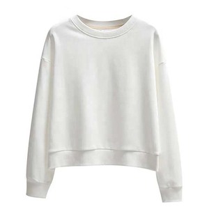 Sudadera Clásica Informal de Cuello Redondo, Color Sólido, Corte Holgado, Estilo Informal, Manga Regular, Tejida, Unisex, Estilo Otoñal - Product Image 3