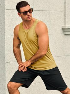 Camiseta Deportiva de Cuello Alto para Hombre, Ecológica, de Secado Rápido, Transpirable, Anti-Pilling, Anti-Encogimiento, Mezcla de Spandex/Algodón, Tejido Sólido - Product Image 4