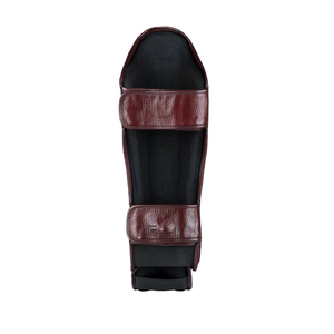 Protège-tibias en cuir professionnels pour le karaté, légers, écologiques, protections de jambes d'hiver, protection de pieds amovible pour le MMA et le kick. - Product Image 3