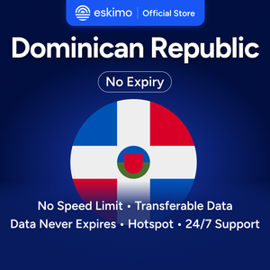 Tarjeta SIM electrónica (eSIM) de 1 GB para República Dominicana, sin caducidad de datos, datos de viaje de alta velocidad 5G/4G, no se requiere SIM física, S-DR-01, para teléfonos inteligentes - Product Image 1