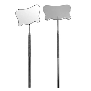 Custom Shapes Grafting Tools Eyelash Extension Check Lash Mirror Hand Held Stainless Steel Square Lash Mirrors With Custom Color - Product Image 1