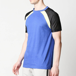 เสื้อยืดแขนปกติสีน้ำเงินสำหรับผู้ชายพิมพ์ลายระบายอากาศได้ดีเสื้อฮิปฮอปทรงพอดีตัวแบบสปอร์ต - Product Image 2