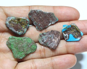 turquoise rough slices for jewelry making rough Gemstone Natural Arizona turquoise slab stone for jewelry pendant gemston - Product Image 3