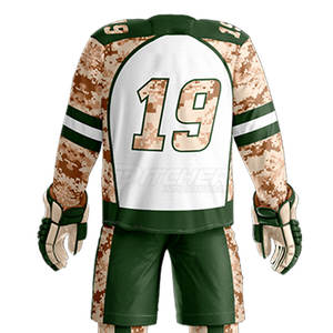 Tenue de sport professionnelle de hockey sur glace, écologique, personnalisable, respirante, à séchage rapide, maillot et pantalon légers, équipement de protection - Product Image 6