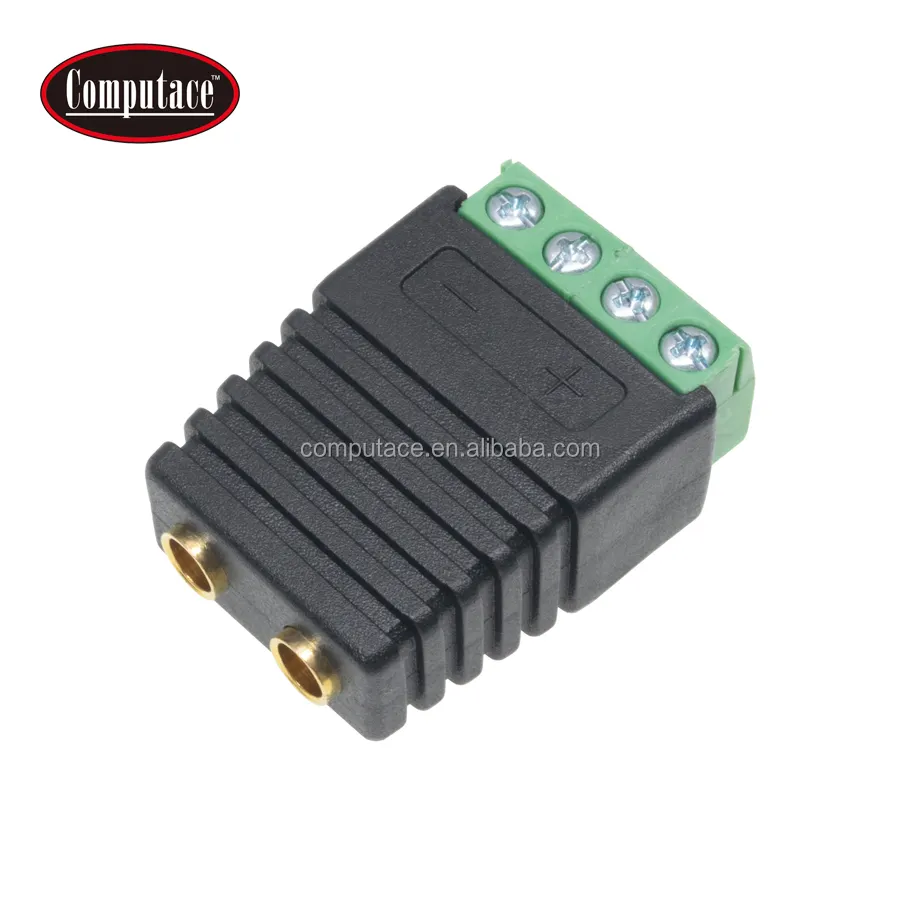 Terminals Dubbele 4Mm Bananenstekker Stopcontact Zwart En Groen Connector Terminal Adapter