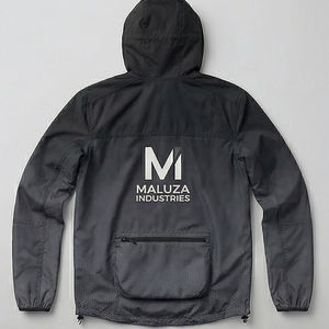 Chaqueta cortavientos térmica con forro polar, abrigo cálido de invierno, impermeable, con capucha, para transición térmica. - Product Image 3