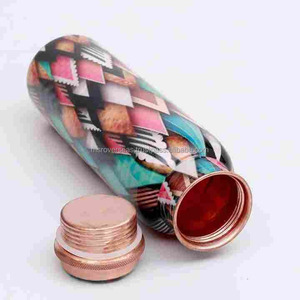 Botella de Agua Reutilizable Ecológica de Cobre, Diseño Moderno para Beber Agua, con Logotipo Personalizado - Product Image 3