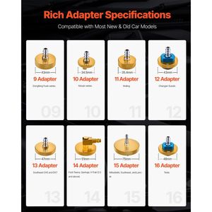 Kit Profesional de Purgado de Frenos Eléctrico de 110V con Manómetro de Presión para Cilindro Maestro y Bomba de Aire Integrada para Reparación de Frenos - Product Image 4