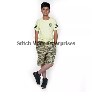 Conjunto Deportivo Informal de Verano para Hombre, 2 Piezas, 100% Algodón, Camiseta y Pantalones Cortos de Felpa - Product Image 5