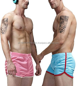 Mens Mesh Shorts 3 Inch Running Gym Athletic Workout Bodybuilding <b>Booty</b> Track Shorts Vintage Fitted Short - Product Image 2
