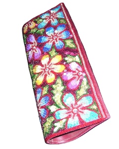 New Style Luxury Flower Style Satin Clutch <b>Handbag</b> for Women by Lowellcraft - Product Image 2