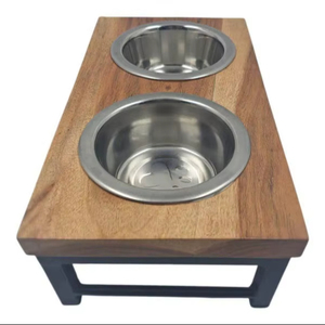 Comedero Ecológico para Perros, de Madera de Lujo, para Hogar u Hotel, Producto Decorativo para Mascotas - Product Image 1
