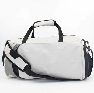 Sport <b>Duffel</b> <b>Bag</b> Large Capacity Zipper Closure Polyester Material Gray Black Exercise Fitness Travel <b>Bag</b> - Product Image 3