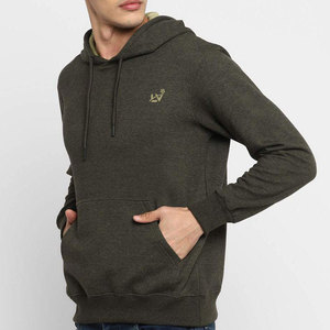 Sweat à capuche moderne pour homme, 100 % coton, manches longues, décontracté, avec poignets côtelés et poche, pour usage quotidien en extérieur - Product Image 3