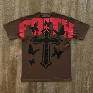 Custom <b>Acid</b> Wash Vintage T Shirt Streetwear Distressing Washed Heavy Cotton T Shirts With Logo <b>Drop</b> Shoulder Oversized - Product Image 2