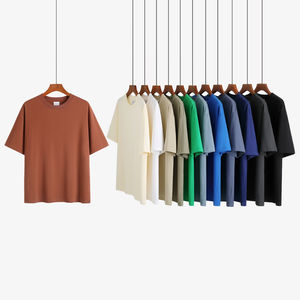 Camisetas de Manga Corta para Hombre, 100% Algodón, Alta Calidad, Estilo Hip Hop, Anti-Pilling, Color Negro, Casual, Diseño de Logotipo OEM Personalizado, 230gsm - Product Image 1