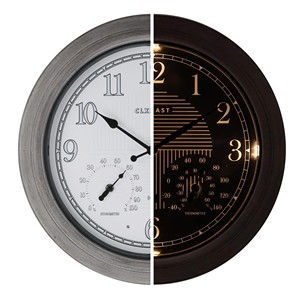 Mango Wood Rustic Farmhouse Wall <b>Clock</b> with Wrought Iron <b>Hands</b> Wholesale - Product Image 3