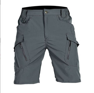 Men's Summer Gym Outdoor Waterproof Casual Cargo Shorts Quick Dry Multi Pocket Elastic Work Trousers Male Tactical Shorts - Product Image 4