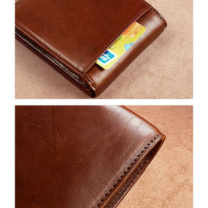 Portefeuille en cuir pour homme de qualité supérieure, fait main, blocage RFID, fin, OEM, export, couleur personnalisée, utilisation quatre saisons - Product Image 4