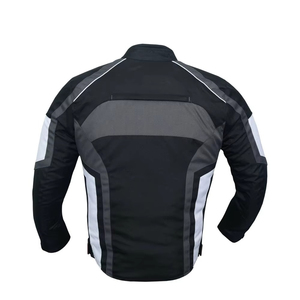 Men's Full Sleeve Windproof Motorcycle Jacket Color Blocked Black Gray White All Seasons Adult Wear - Product Image 4