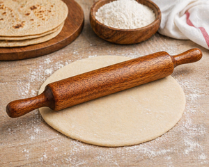 Solid Wood Eco-Friendly Belan Kitchen Dough Roller Roti Maker Non-Stick Baking Tool Dishwasher Safe Made in Rajasthan - Product Image 4