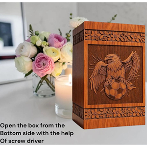 Personalized Masonic Wooden Urn | Engraved Square Compass <b>Memorial</b> <b>Box</b> <b>Memorial</b> Keepsake by AYAANS - Product Image 4