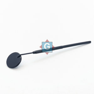 Miroir grossissant de maquillage en acier inoxydable de haute qualité avec long manche pour l'extension des cils et le contrôle des faux cils - Product Image 4