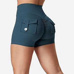 Shorts de sport pour femmes, shorts d'entraînement athlétiques pour femmes, taille haute, extensibles, pour la course à pied, l'entraînement, le fitness, les exercices sportifs, vêtements de sport - Product Image 3
