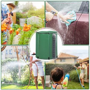 Serbatoio per Acqua Piovana in PVC Verde da 50 Galloni con Scala Graduata - Product Image 2