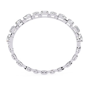 Elegante Pulsera de Plata de Ley 925 con Diamantes Brillantes, Estilo Clásico, Joyería de Moda para Mujer - Product Image 2