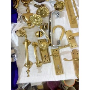 Classic Brass Door Pull Handles With Decorative Design For Cabinet Furniture Home Decor - Product Image 2