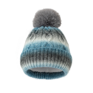 Vente en gros de bonnets d'hiver décontractés unisexes de haute qualité, personnalisés, avec pompon, nouveaux bonnets avec logo brodé - Product Image 6