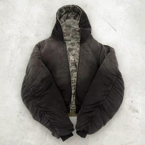 Sudadera con Capucha Personalizada, Corte Holgado, 100% Algodón, Impresión DTG, Tejido Grueso, Camuflaje para Caza, Sudadera con Capucha de Camuflaje para Hombre - Product Image 5