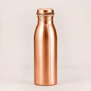 Pure copper <b>metal</b> bottle Handmade Ayurveda bottle Copper health benefit bottle - Product Image 1