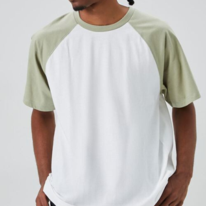 Camiseta Raglán Extra Grande para Hombre, Precio de Fábrica, Algodón, Costuras en Contraste, Estilo Casual - Product Image 2