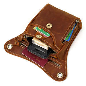 Sac de cuisse en cuir véritable de haute qualité pour moto, style vintage, étanche, pour usage quotidien, unisexe - Product Image 6