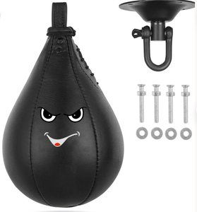 Sac de vitesse en cuir pour la boxe, entraînement des réflexes, amélioration des compétences de boxe - Product Image 1