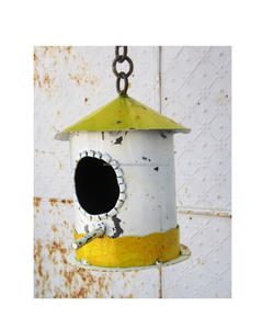 Elegante Casa para Pájaros de Metal, Decorativa para Colgar en el Jardín, Refugio para Pájaros Silvestres, para Balcón, Patio o Jardín - Product Image 6