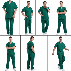 Blusa Médica con Cuello en V para Mujer, Manga Corta, Uniforme de Hospital y Enfermería para Trabajo Clínico - Product Image 2