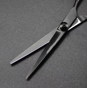 Ciseaux de coiffure professionnels en acier japonais noir à vis, pour coupe et effilage des cheveux, pour barbier et coiffeur - Product Image 6